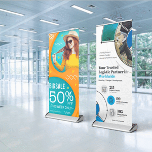 Roll up standee